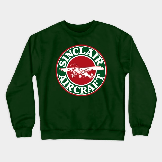 Sinclair Aircraft vintage sign Crewneck Sweatshirt by Hit the Road Designs